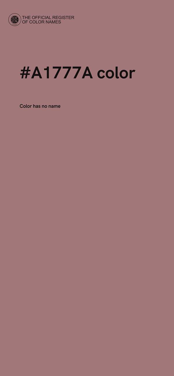 #A1777A color image