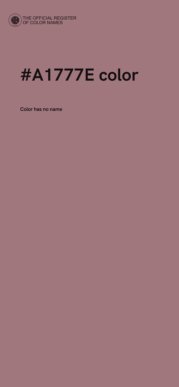 #A1777E color image