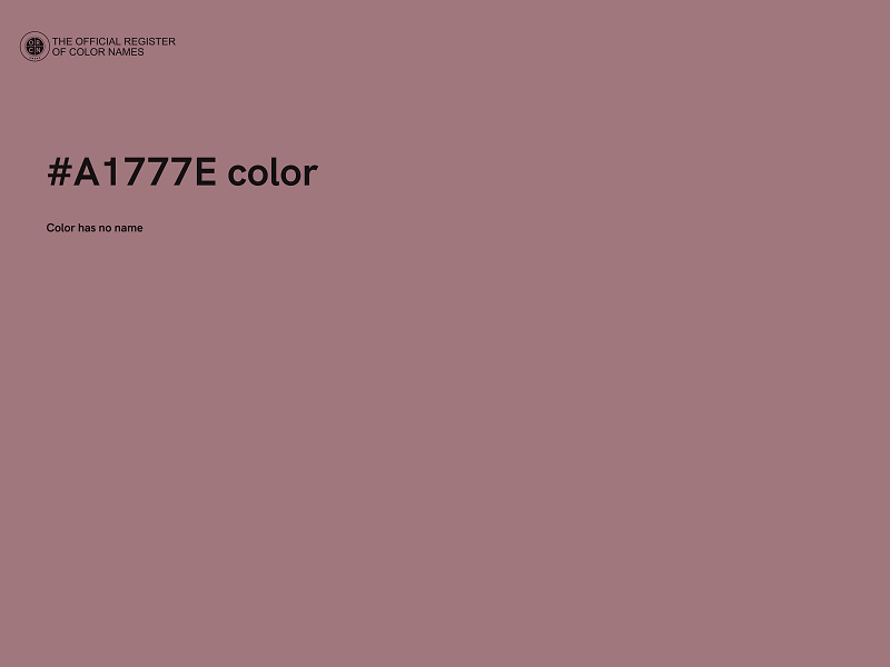 #A1777E color image