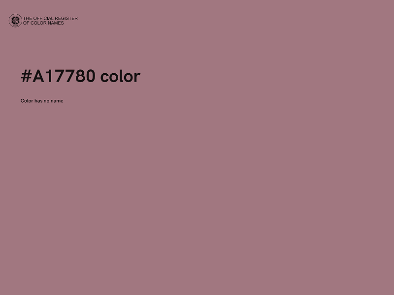 #A17780 color image