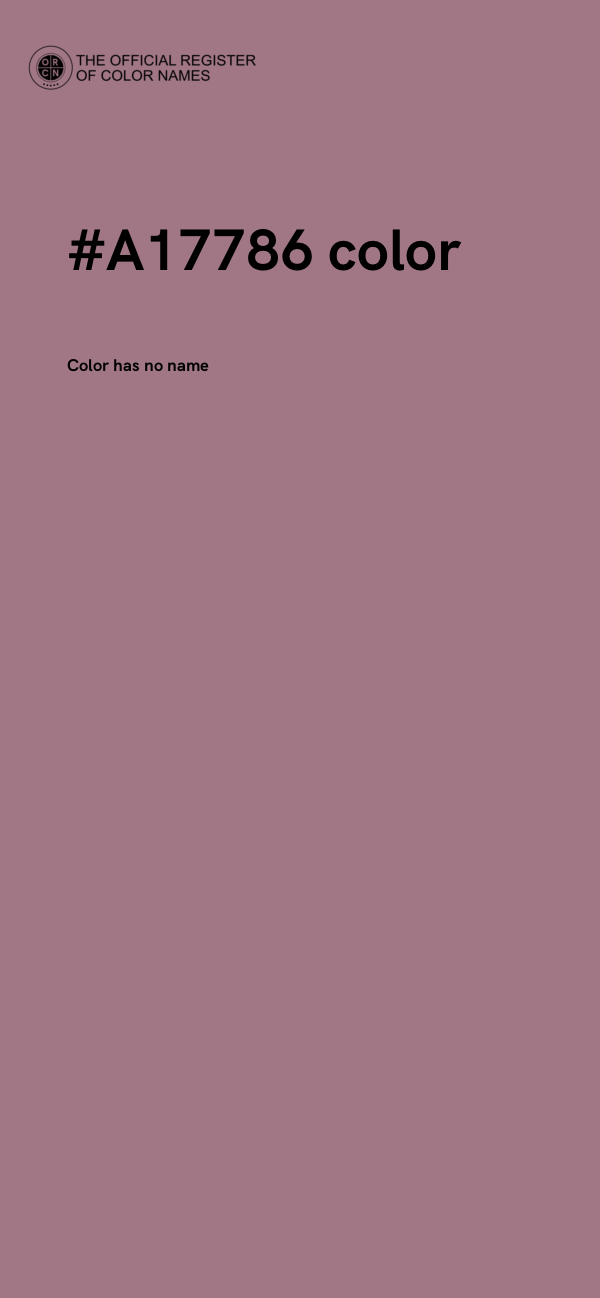 #A17786 color image