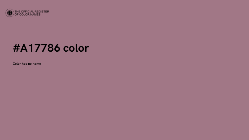 #A17786 color image