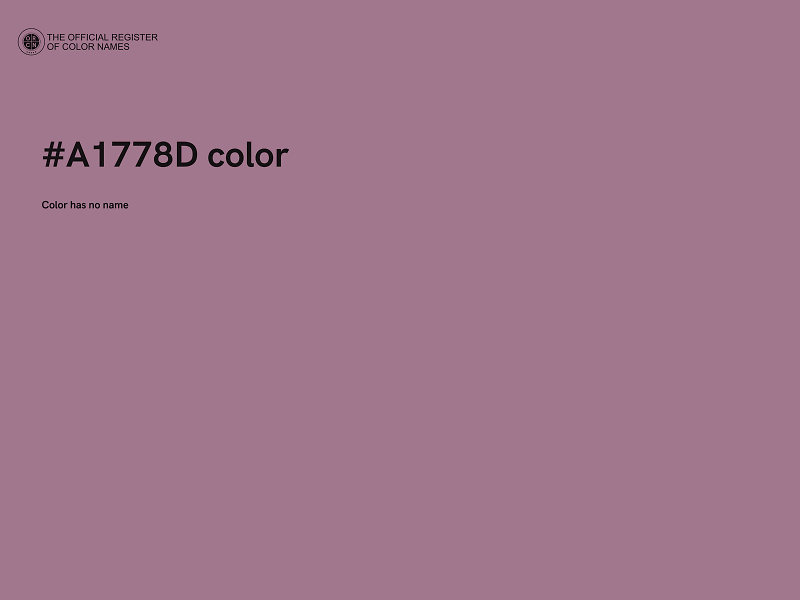 #A1778D color image