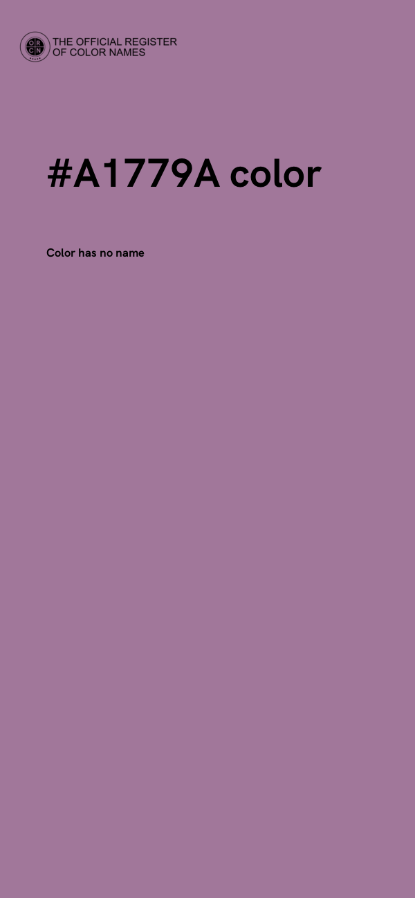 #A1779A color image