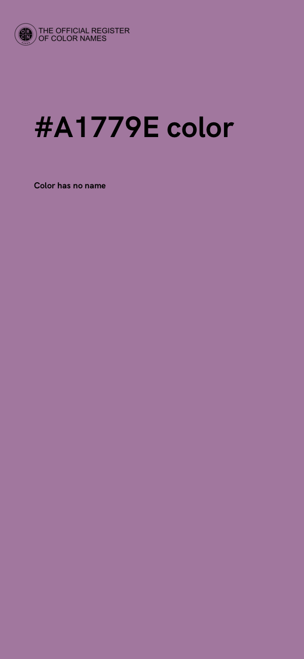 #A1779E color image