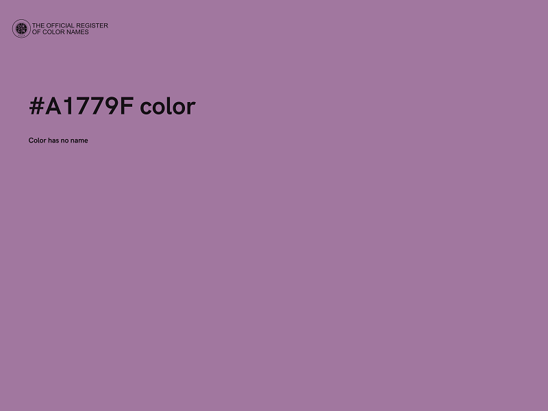 #A1779F color image