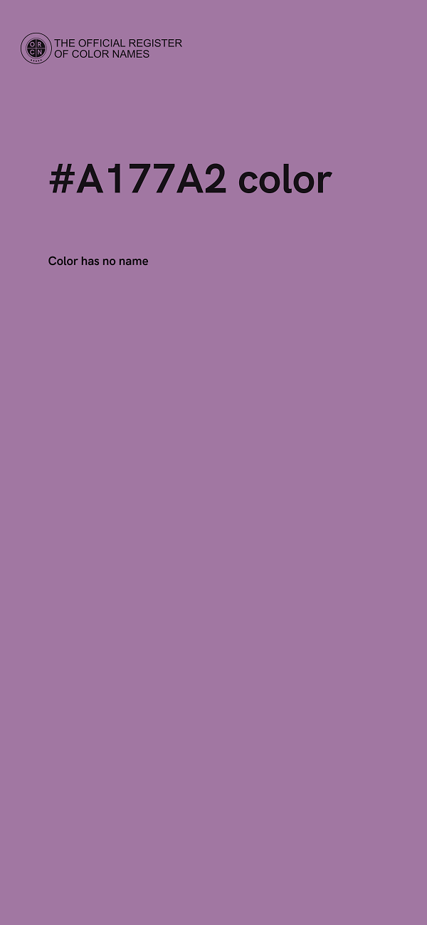 #A177A2 color image