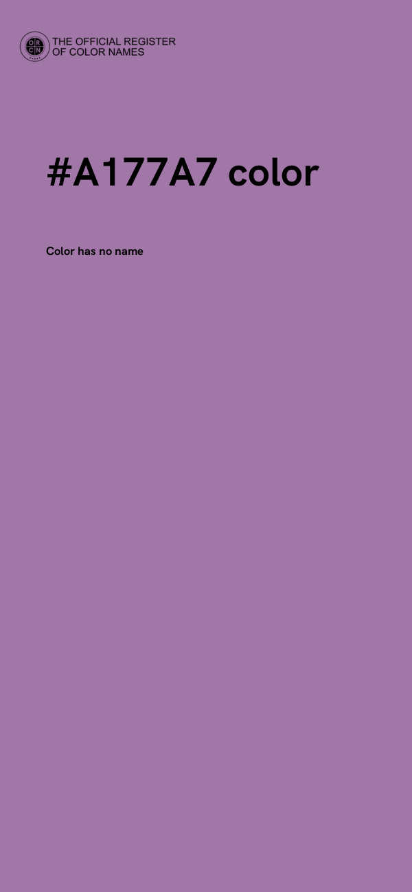 #A177A7 color image