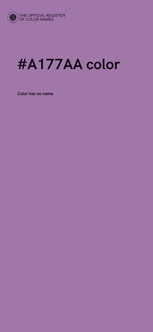 #A177AA color image