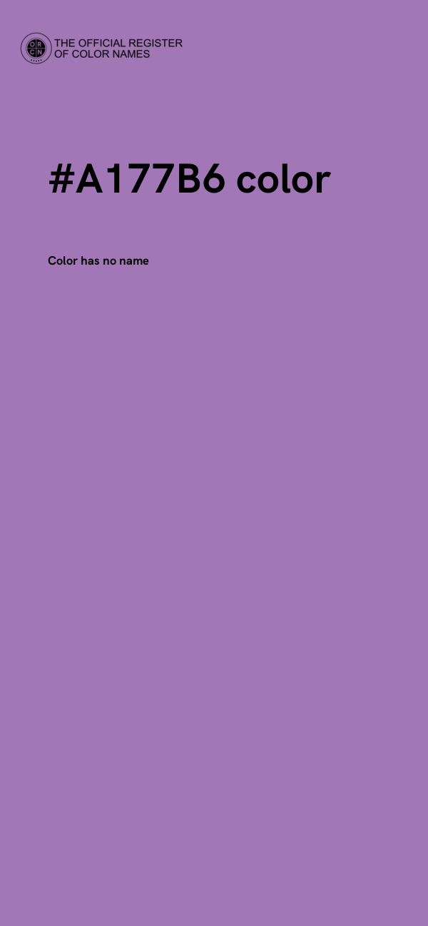 #A177B6 color image