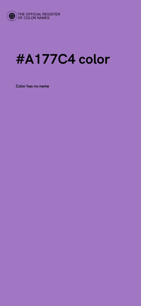 #A177C4 color image