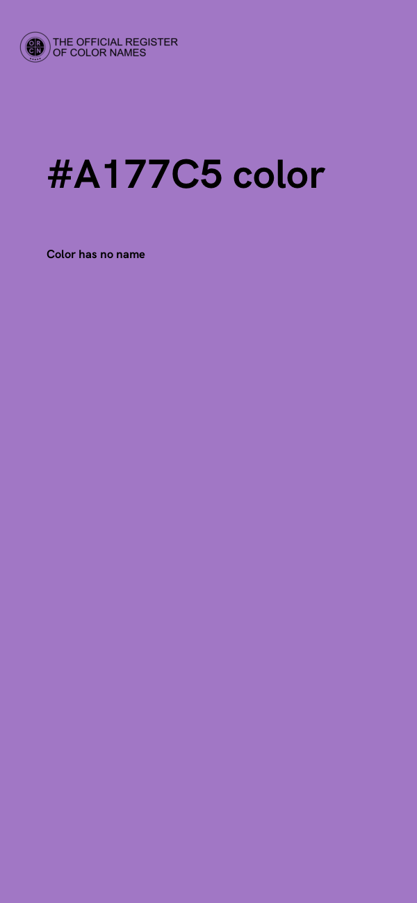 #A177C5 color image