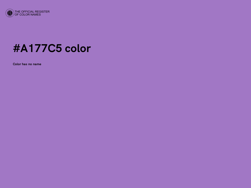 #A177C5 color image
