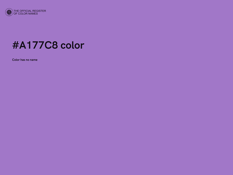#A177C8 color image