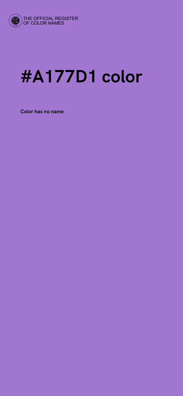 #A177D1 color image