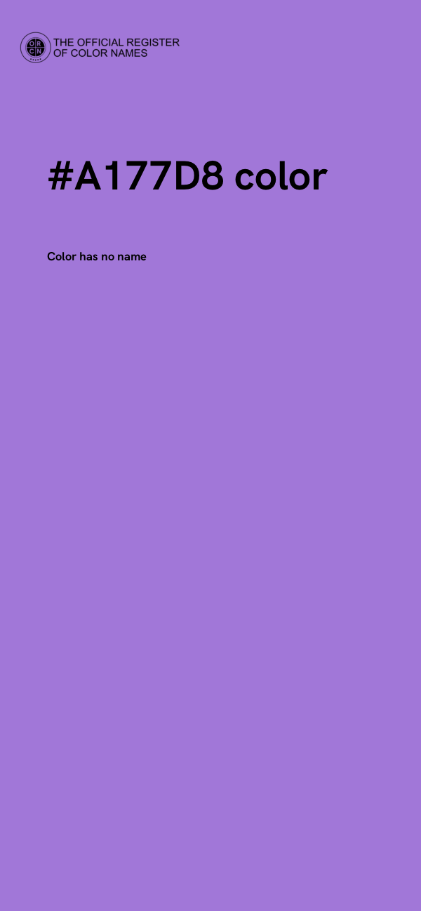 #A177D8 color image