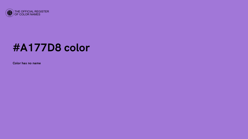 #A177D8 color image