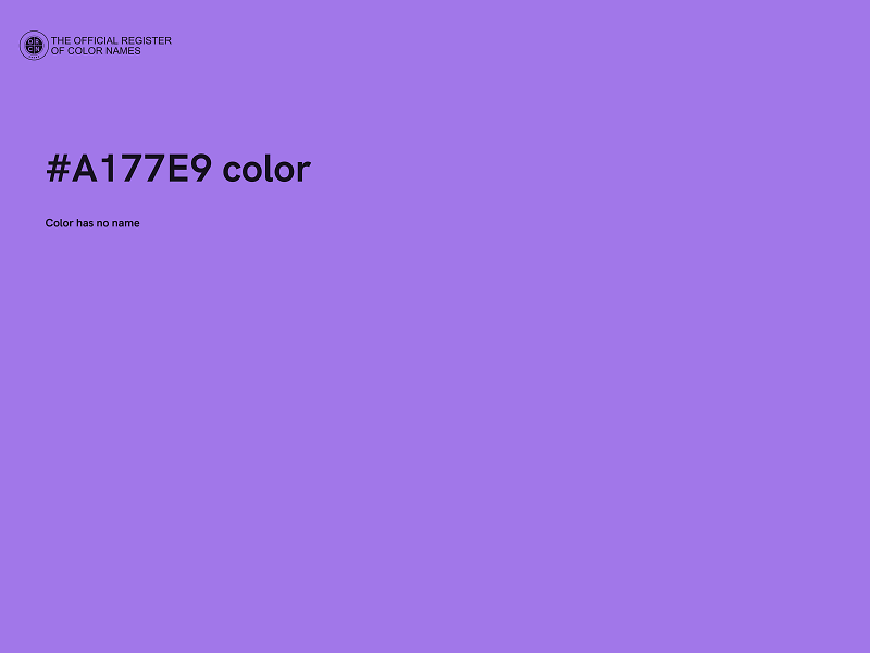 #A177E9 color image