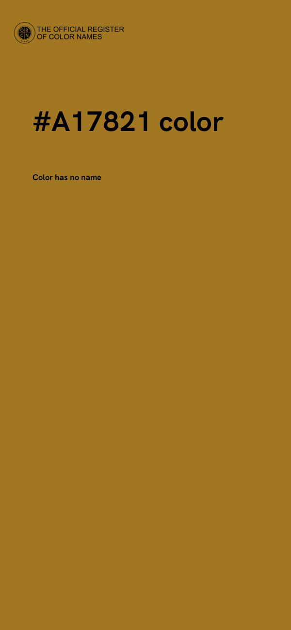 #A17821 color image