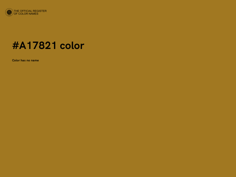 #A17821 color image