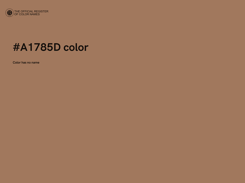 #A1785D color image