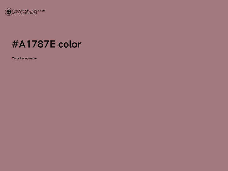 #A1787E color image