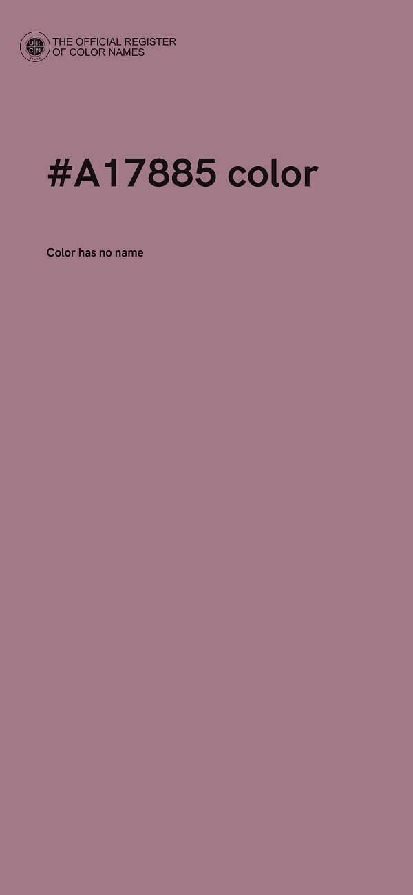 #A17885 color image