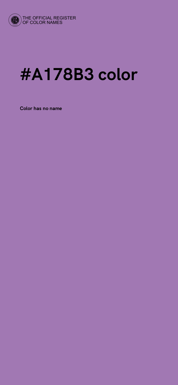 #A178B3 color image