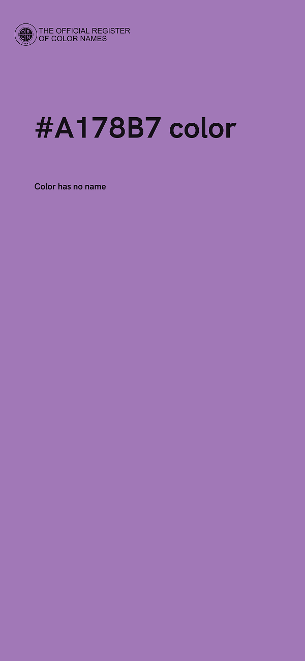 #A178B7 color image