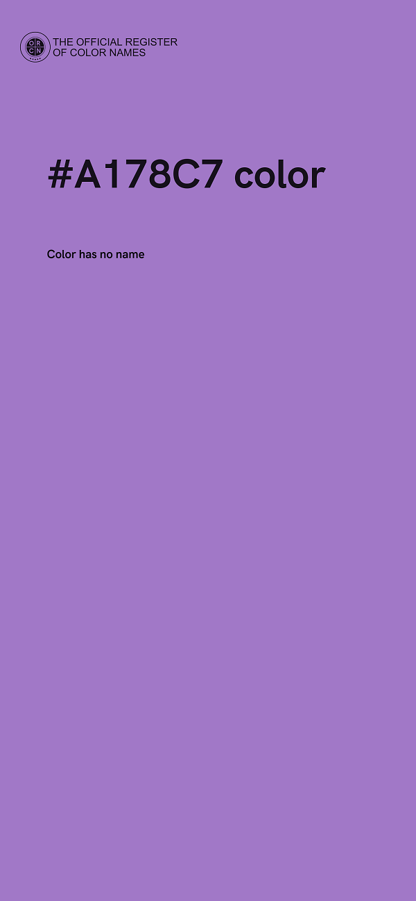 #A178C7 color image