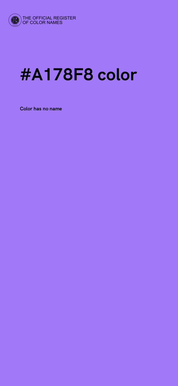#A178F8 color image