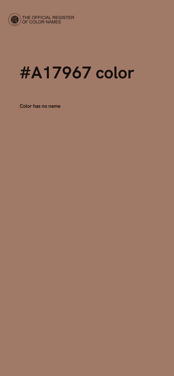 #A17967 color image