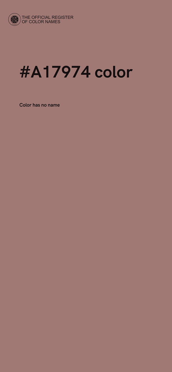 #A17974 color image