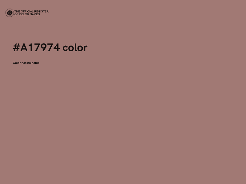 #A17974 color image