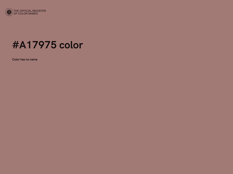 #A17975 color image