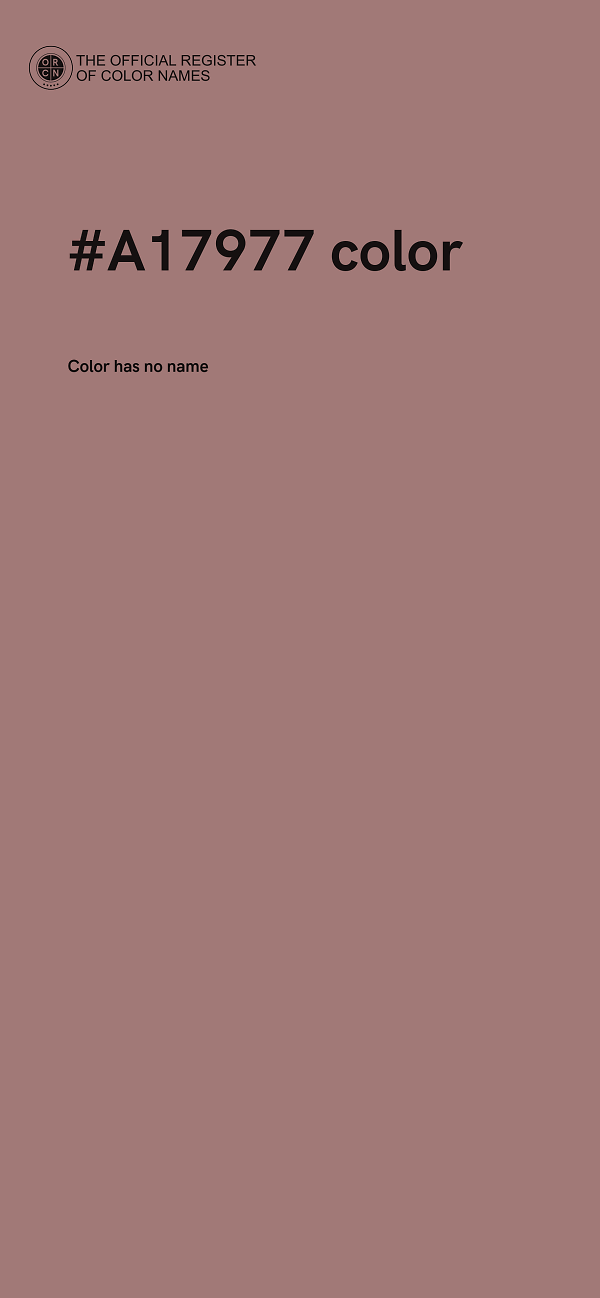 #A17977 color image