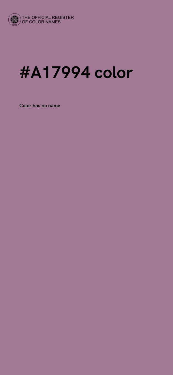 #A17994 color image