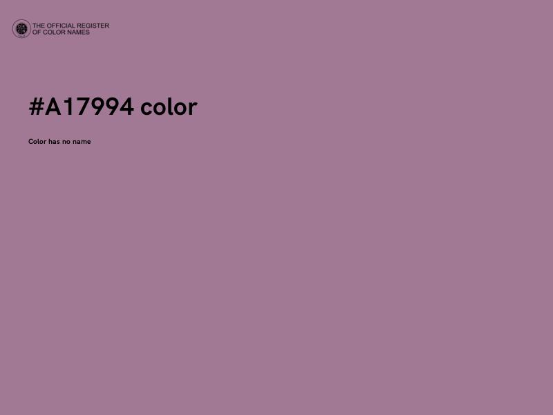 #A17994 color image