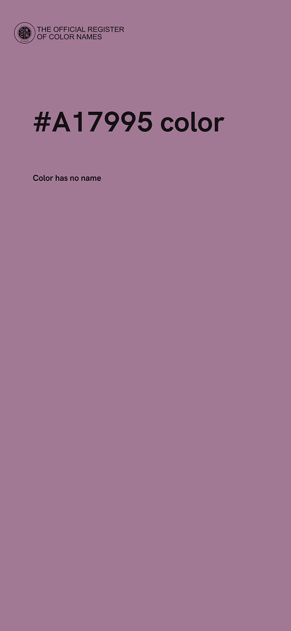 #A17995 color image