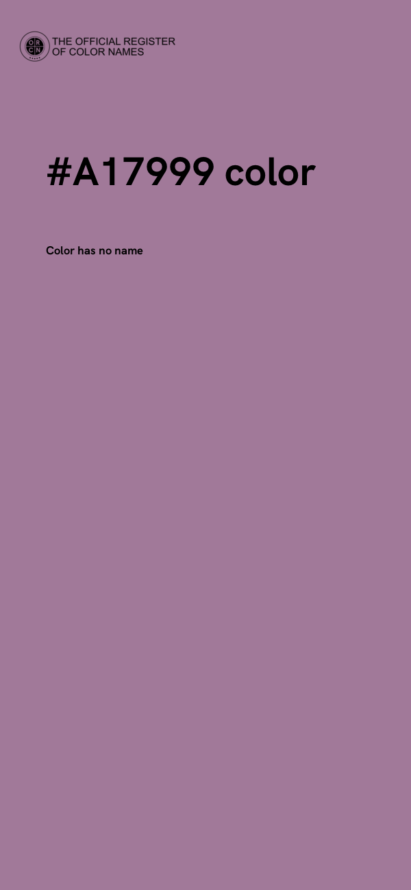 #A17999 color image