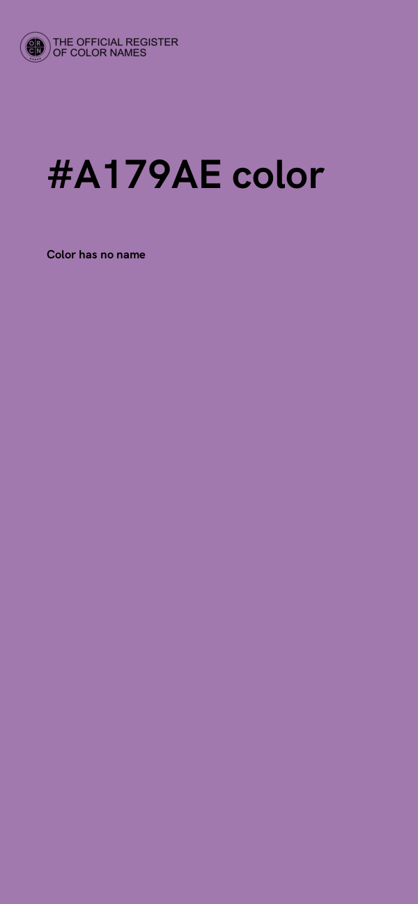#A179AE color image