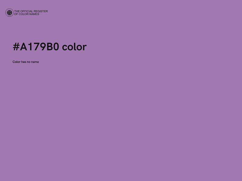 #A179B0 color image