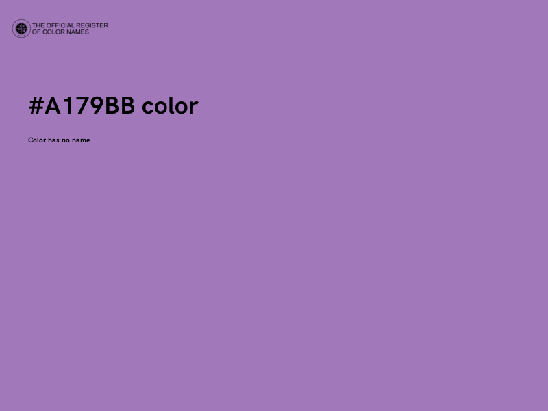 #A179BB color image