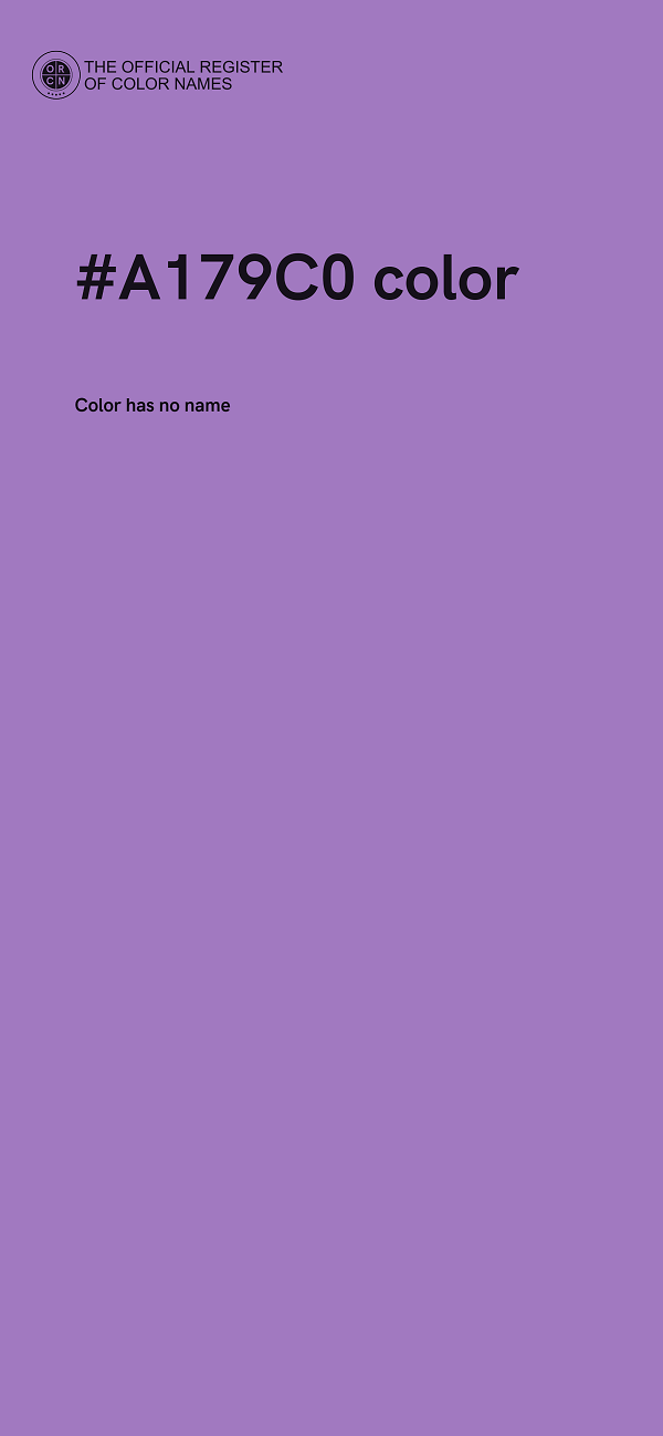 #A179C0 color image