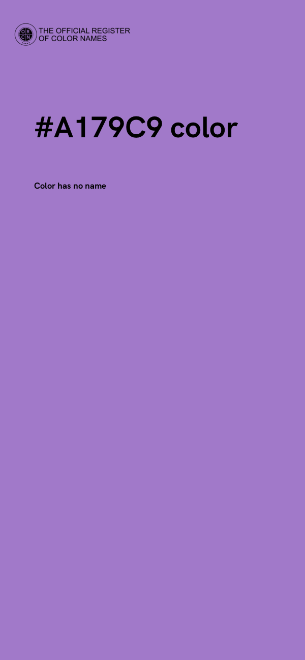 #A179C9 color image