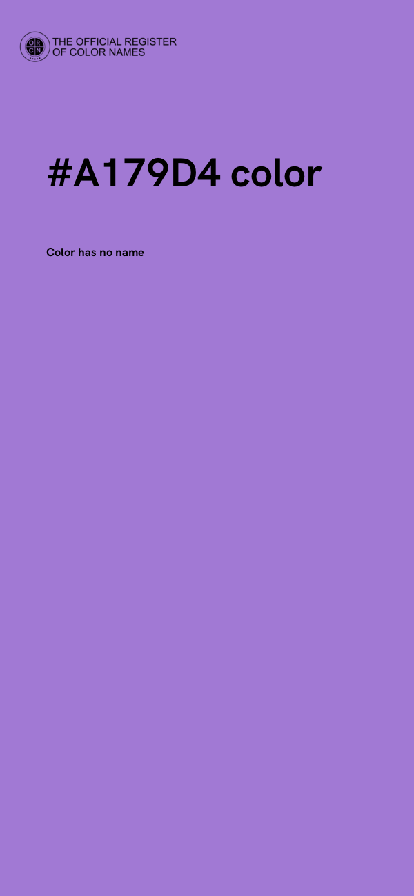 #A179D4 color image