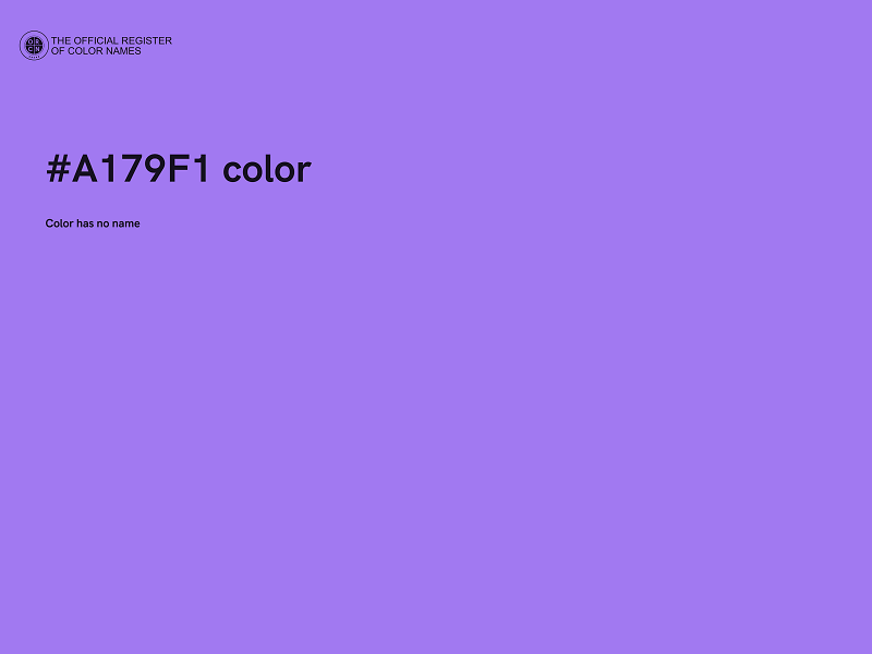 #A179F1 color image