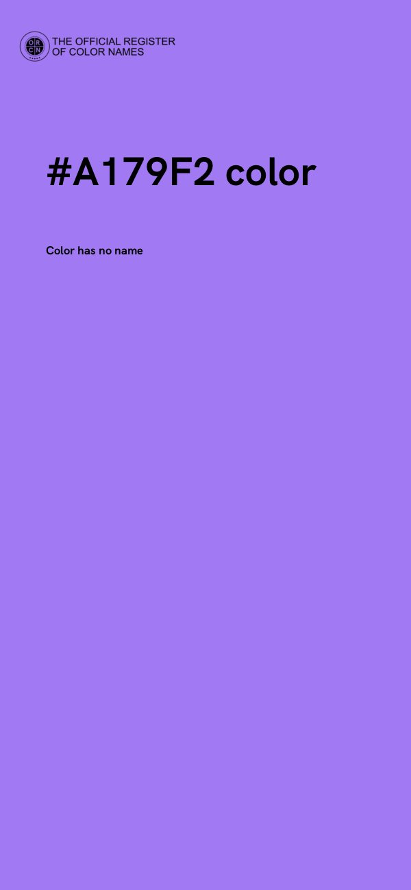#A179F2 color image