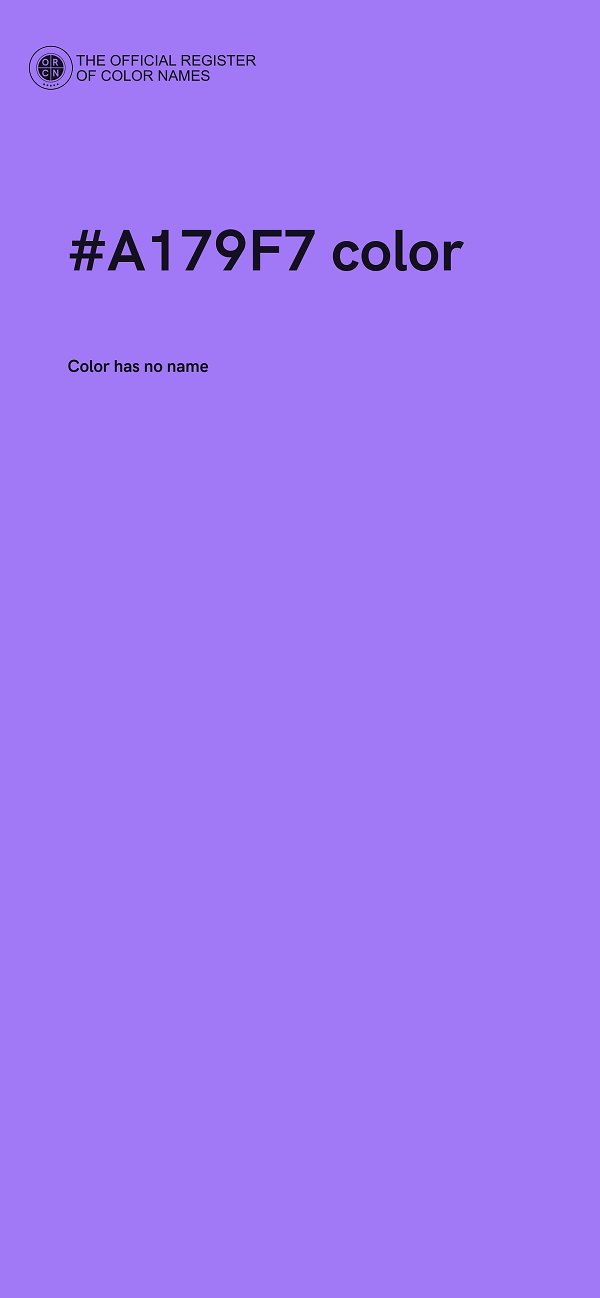 #A179F7 color image
