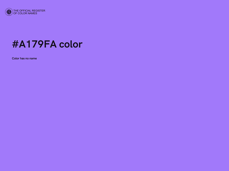 #A179FA color image